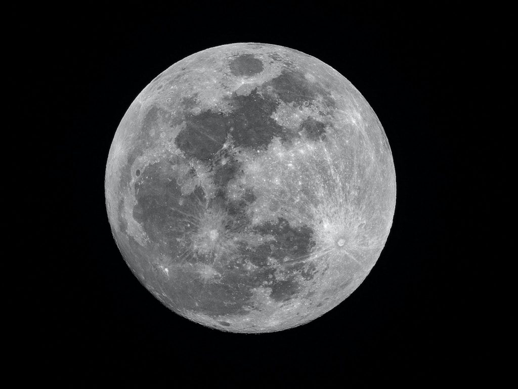 Photo of full moon at night to represent Women's Moon Circle.